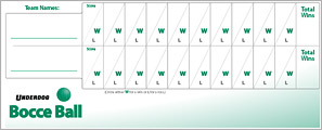 Bocce Scorecard